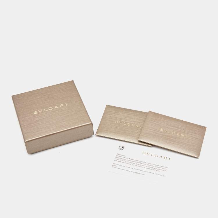 Pre Owned Bvlgari Divas' Dream Leather Enamel Gold Tone Bracelet