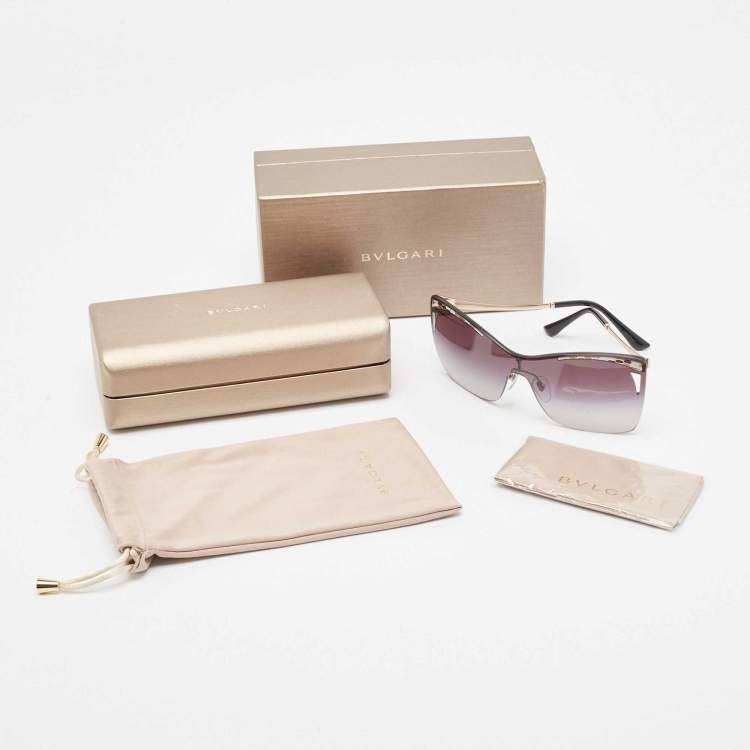 Pre Owned Bvlgari Black Gradient Serpenti BV6138 Sunglasses 