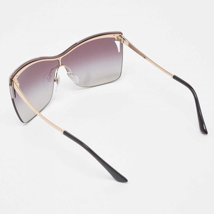 Pre Owned Bvlgari Black Gradient Serpenti BV6138 Sunglasses 