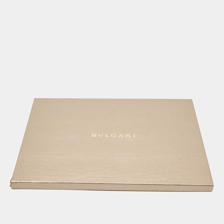 Pre Owned Bvlgari Green Ombre Logomania Silk Fringed Scarf