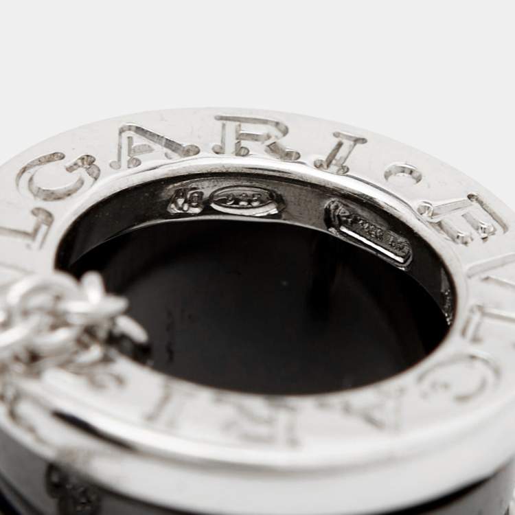 Pre Owned Bvlgari B.Zero1 Save the Children Ceramic Sterling Silver Necklace