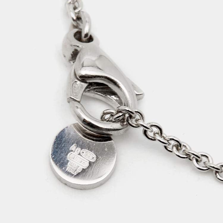 Pre Owned Bvlgari B.Zero1 Save the Children Ceramic Sterling Silver Necklace