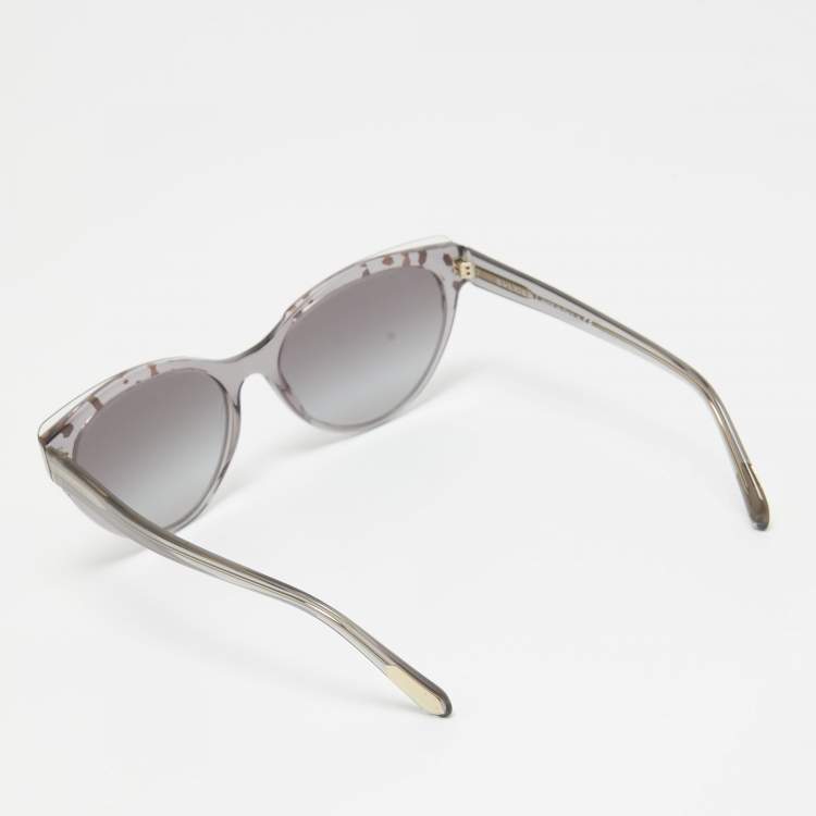 Pre Owned Bvlgari Grey BV 8209 Cat Eye Sunglasses