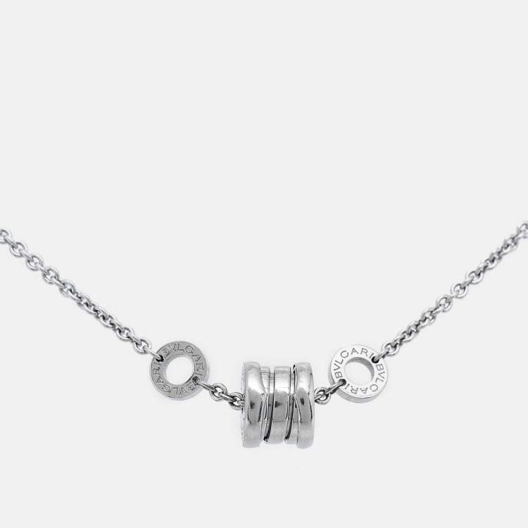 Pre Owned Bvlgari B.Zero1 18k White Gold Bracelet