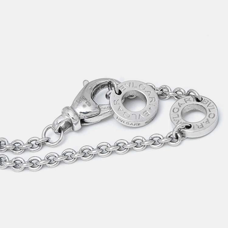 Pre Owned Bvlgari B.Zero1 18k White Gold Bracelet