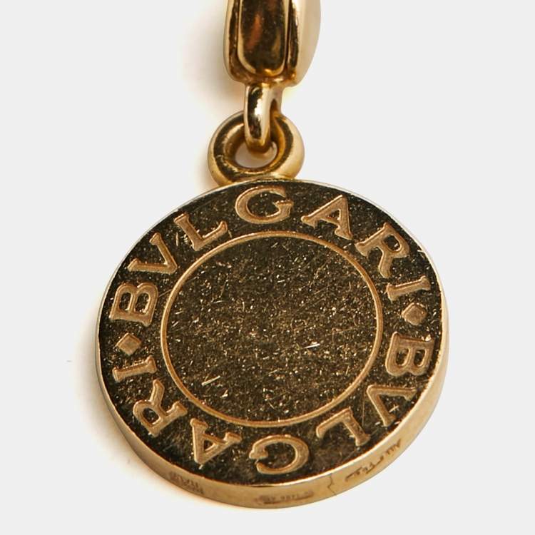Pre Owned Bvlgari Bvlgari Bvlgari Onyx 18k Yellow Gold Necklace