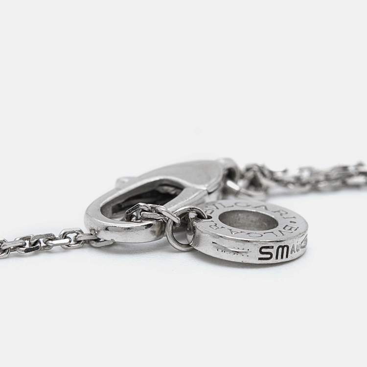 Pre Owned Bvlgari Divas' Dream Diamond 18k White Gold Bracelet S/M