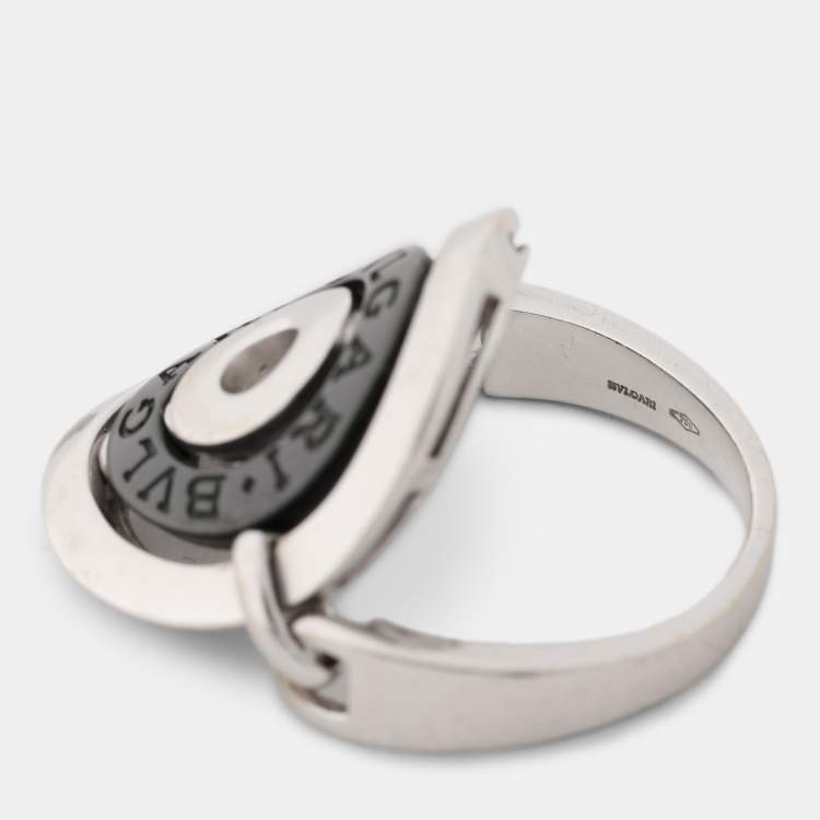 Pre Owned Bvlgari 18k White Gold Astrale Cerchi Ring
