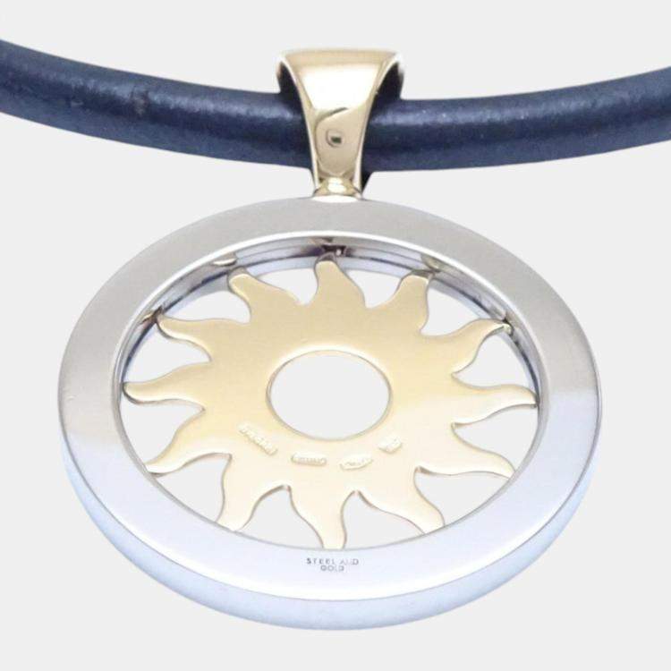 Pre Owned Bvlgari 18K Yellow Gold Tondo Sun Choker Necklace