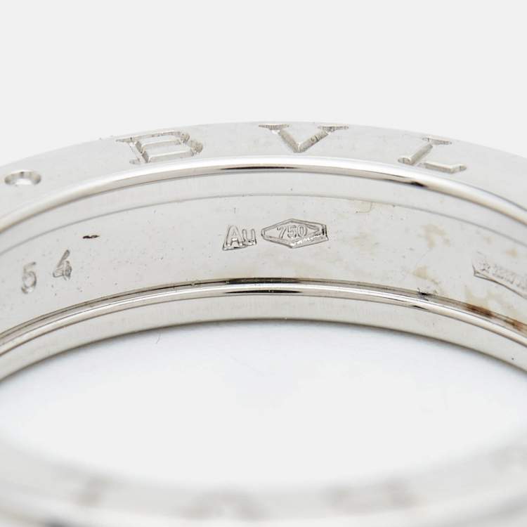 مملوكة مسبقًا Bvlgari B.Zero1 18k White Gold 1-Band Ring Size 54