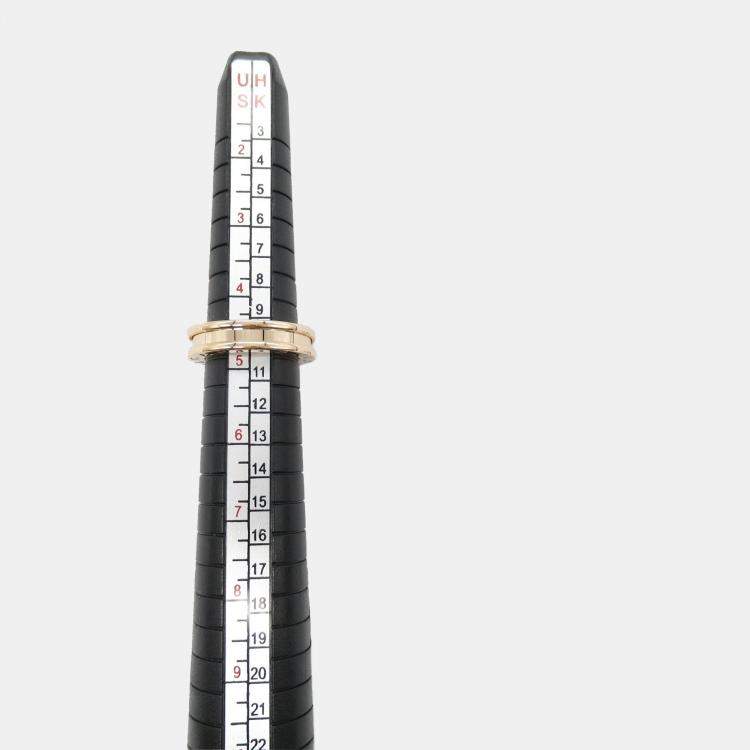 Pre Owned Bvlgari 18K Rose Gold B.Zero1 Band Ring EU 48