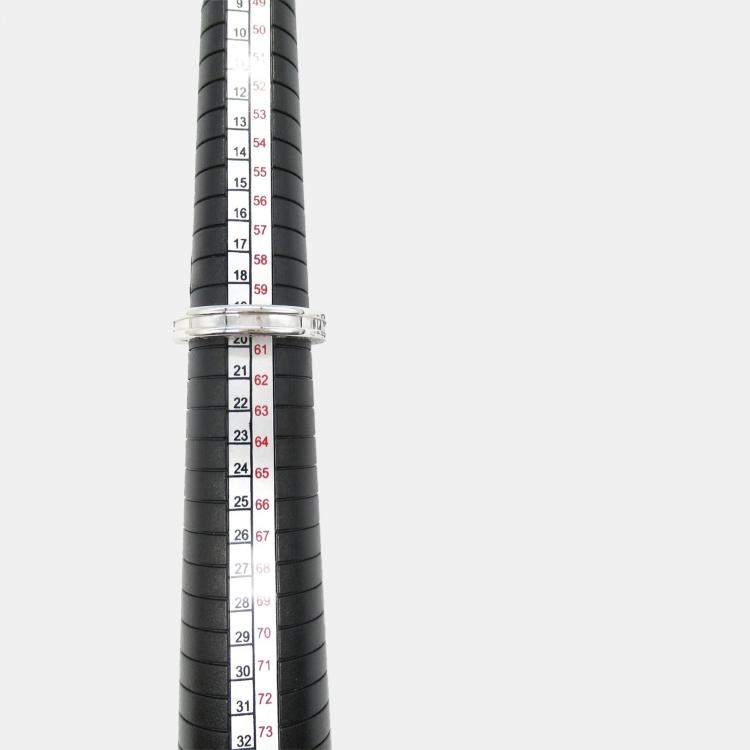Pre Owned Bvlgari 18K White Gold B.Zero1 Band Ring EU 60
