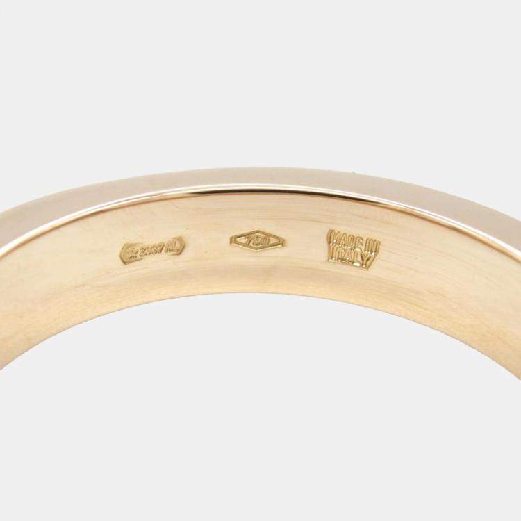 Pre Owned Bvlgari 18K Rose Gold, Diamond Bvlgari Bvlgari Ring EU 54