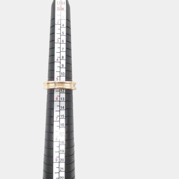 Pre Owned Bvlgari 18K Rose Gold B.Zero1 Band Ring EU 50