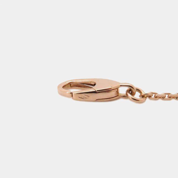 Pre Owned Bvlgari 18K Rose Gold, Diamond Fiorever Necklace