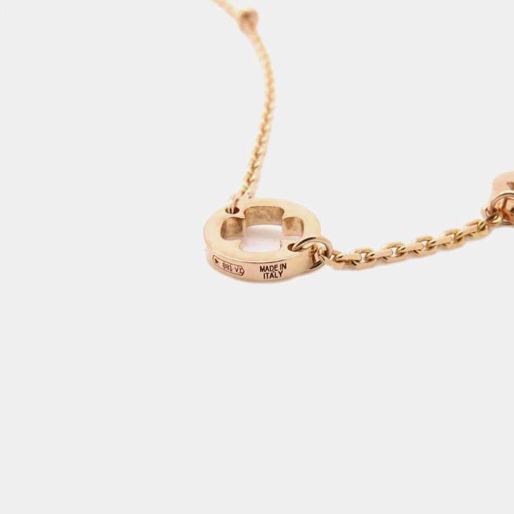 Pre Owned Bvlgari 18K Rose Gold, Diamond Fiorever Necklace