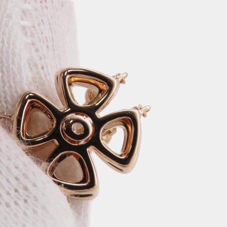 Pre Owned Bvlgari 18K Rose Gold, Diamond Fiorever Necklace