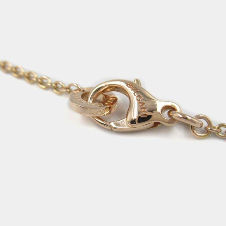 Pre Owned Bvlgari 18k Rose Gold B.Zero1 Ceramic Pendant Necklace