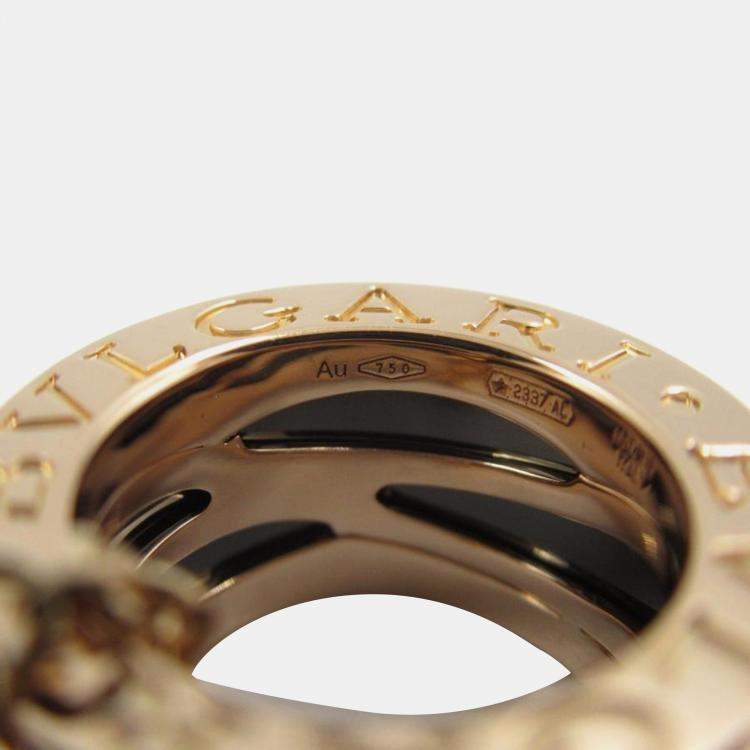 Pre Owned Bvlgari 18k Rose Gold B.Zero1 Ceramic Pendant Necklace