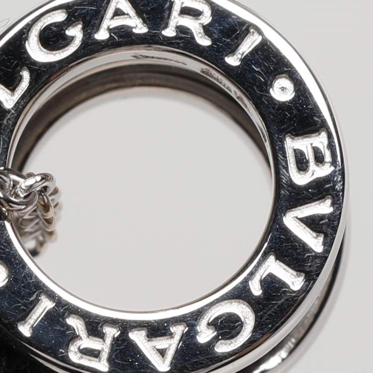Pre Owned Bvlgari B.Zero1 18k White Gold Pendant Necklace