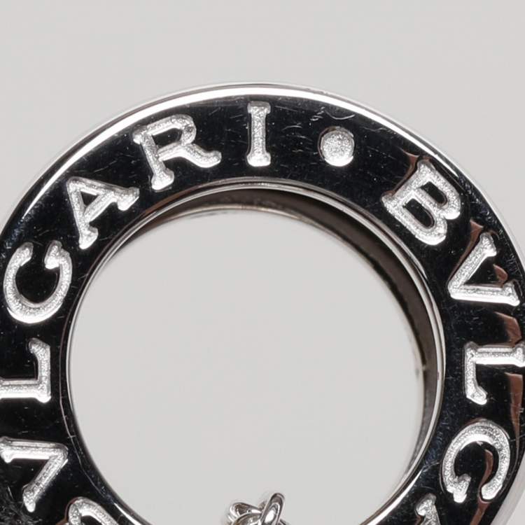 Pre Owned Bvlgari B.Zero1 18k White Gold Pendant Necklace