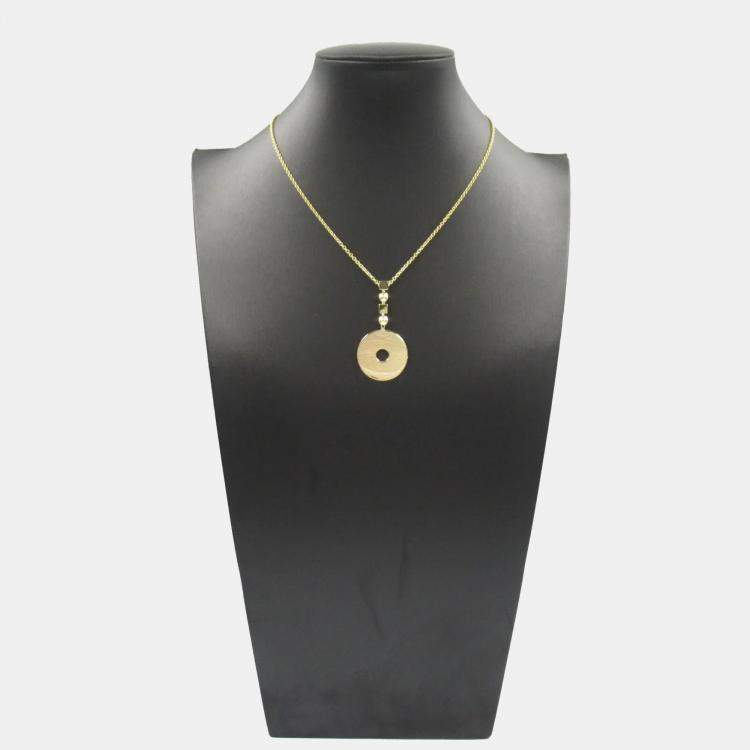 Pre Owned Bvlgari 18K Yellow Gold Lucia Pendant Necklace