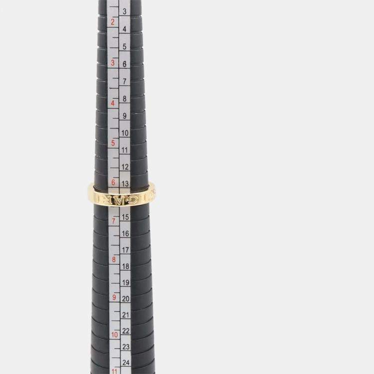 Pre Owned Bvlgari B.Zero1 18K Rose Gold and Diamond B.Zero1 Band Ring EU 53