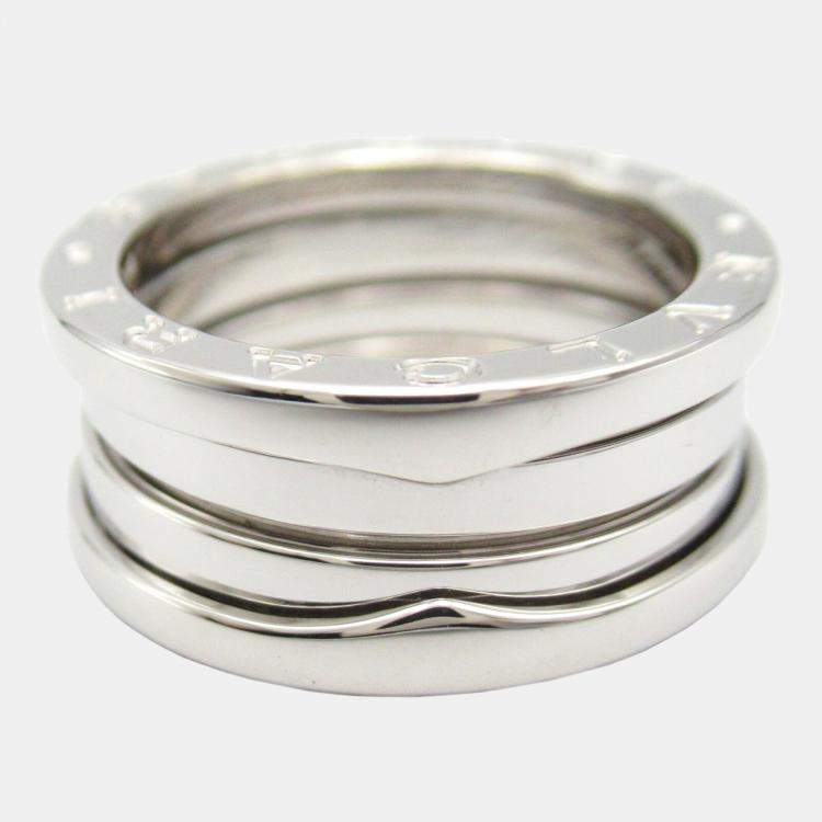 Pre Owned Bvlgari 18K White Gold B-Zero1 Ring EU 52