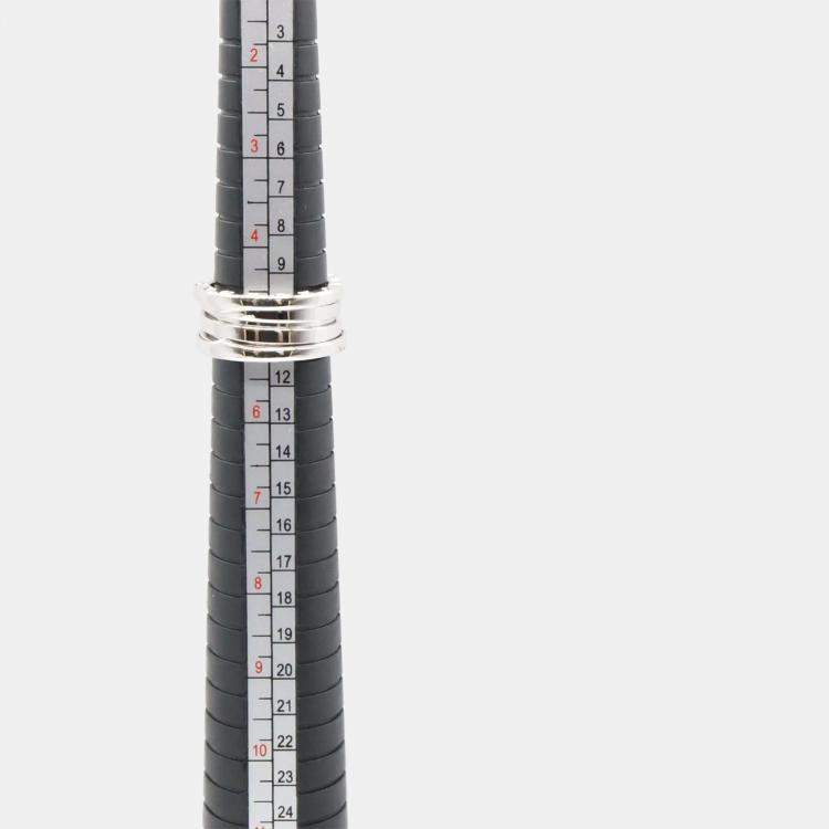 Pre Owned Bvlgari 18K White Gold B-Zero1 Ring EU 50