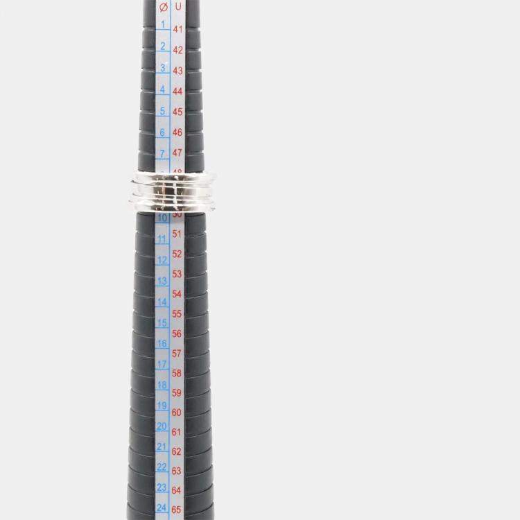 Pre Owned Bvlgari 18K White Gold B-Zero1 Ring EU 50