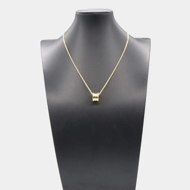 Pre Owned Bvlgari B.Zero1 18K Yellow Gold Pendant Necklace
