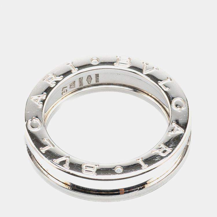 Pre Owned Bvlgari 18K White Gold B.Zero1 One Band Ring