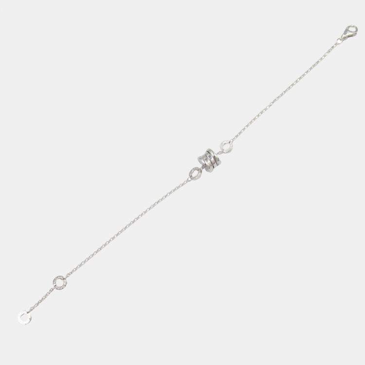 Pre Owned Bvlgari 18K White Gold B-Zero1 Bracelet 