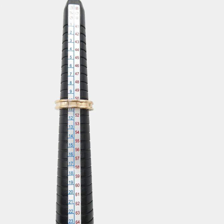 Pre Owned Bvlgari B.Zero1 18K Rose Gold Ring EU 51