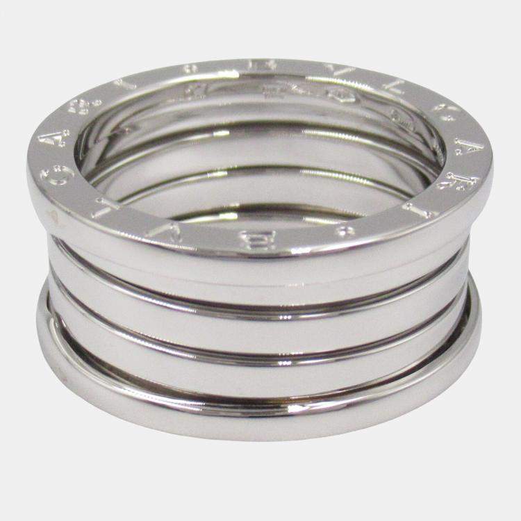 Pre Owned Bvlgari B-Zero1 4 Bands 18K White Gold EU 57