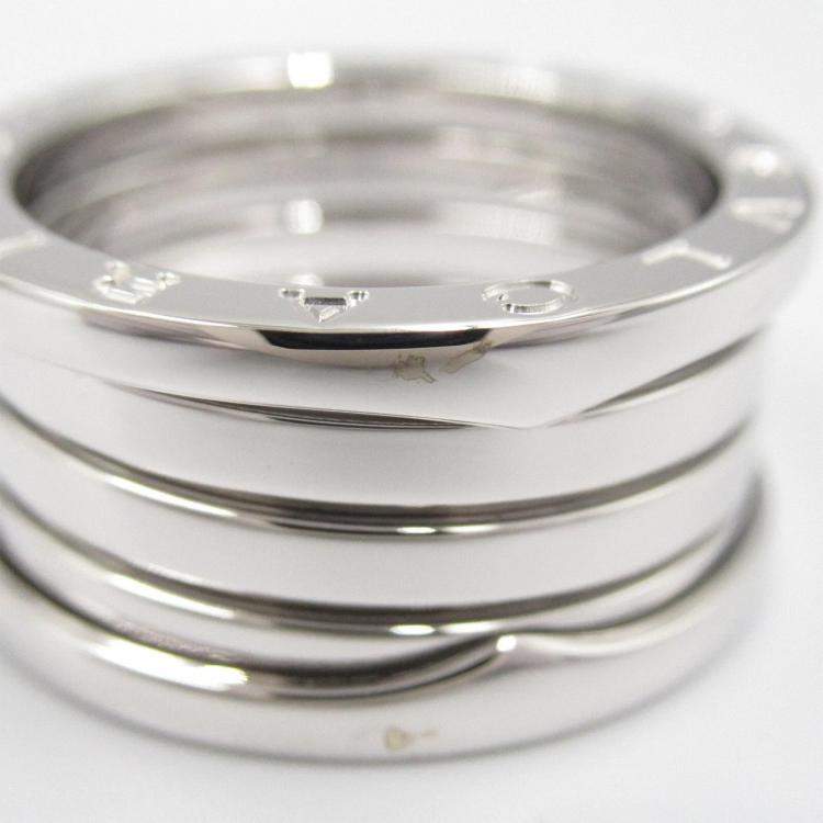 Pre Owned Bvlgari B-Zero1 4 Bands 18K White Gold EU 57