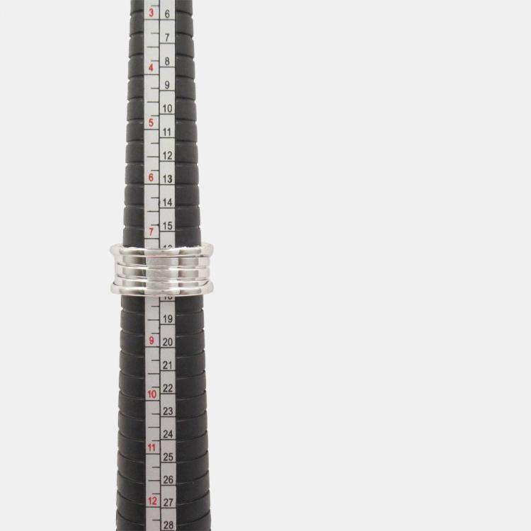 Pre Owned Bvlgari B-Zero1 4 Bands 18K White Gold EU 57