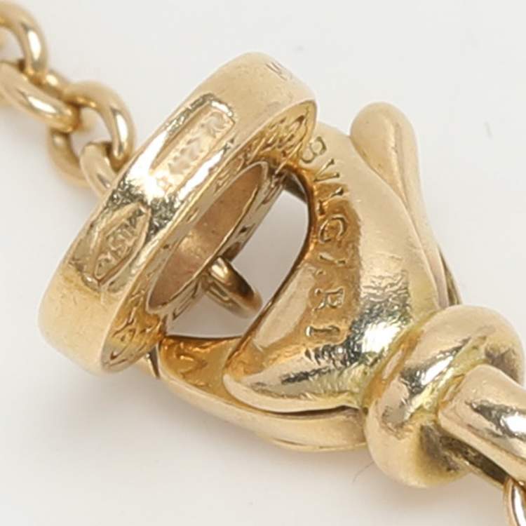 Pre Owned Bvlgari B.zero1 18K Three Tone Gold Element Soft Bracelet