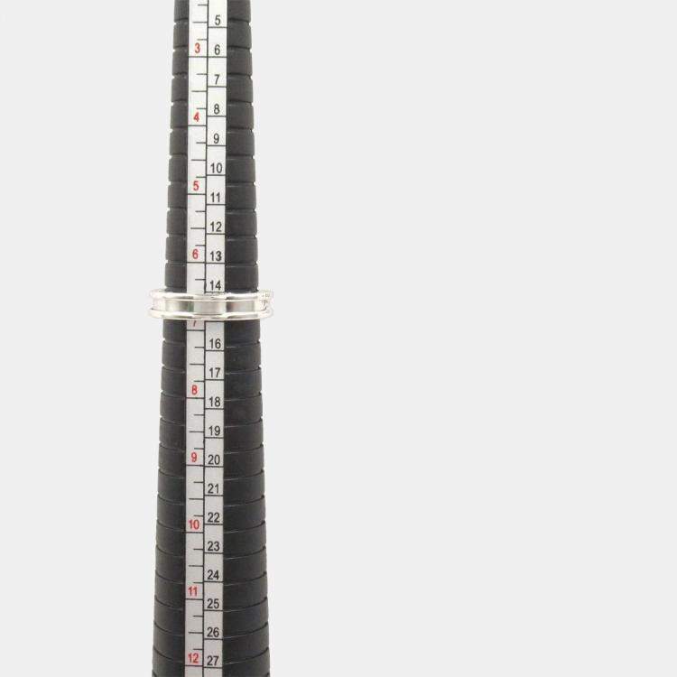 Pre Owned Bvlgari B.Zero118K White Gold Ring EU 53