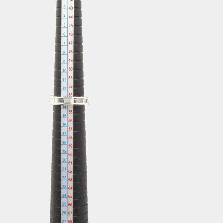 Pre Owned Bvlgari B.Zero118K White Gold Ring EU 53
