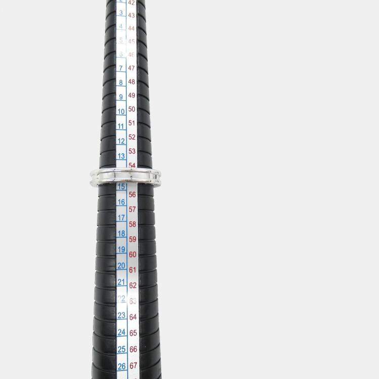 Pre Owned Bvlgari B.Zero1 18K White Gold Ring EU 55
