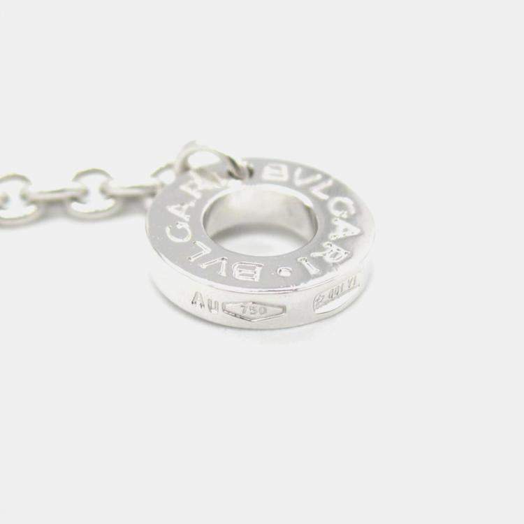 Pre Owned Bvlgari B-Zero1 18K White Gold Diamond Necklace