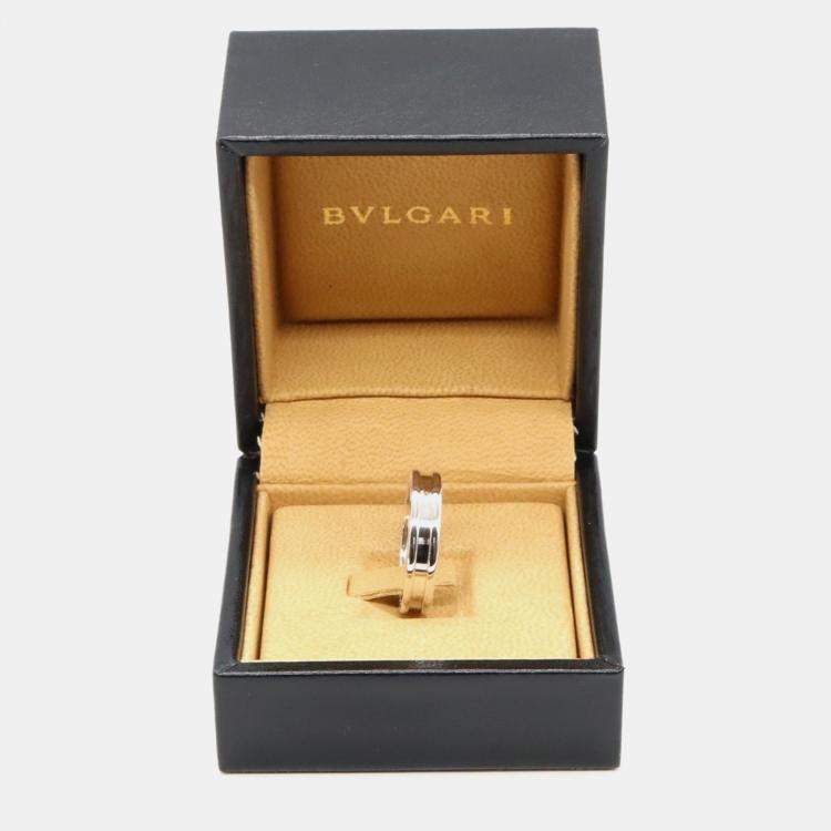 Pre Owned Bvlgari B.Zero1 1-Band 18K White Gold Ring EU 53