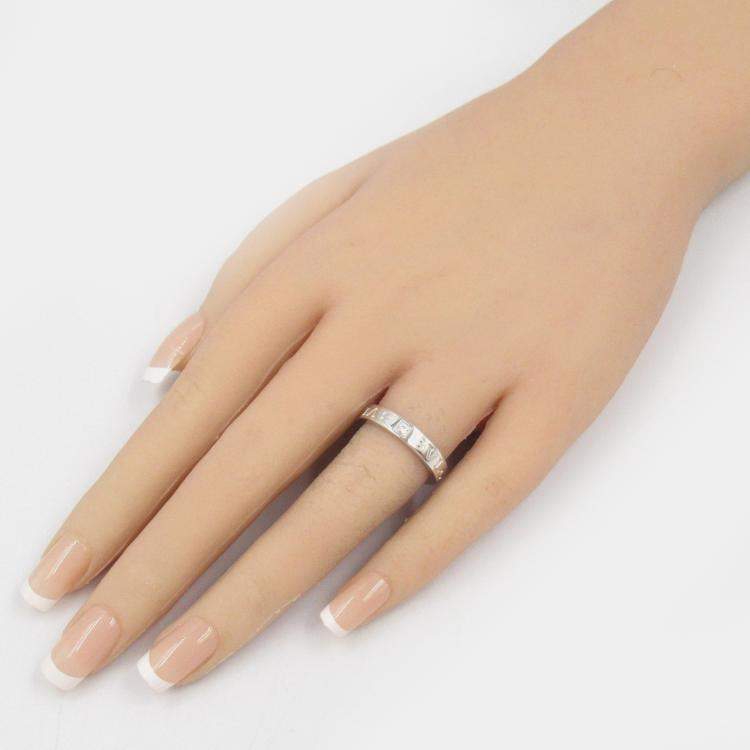 Pre Owned Bvlgari B.Zero1 White Gold, Diamond Ring EU 53