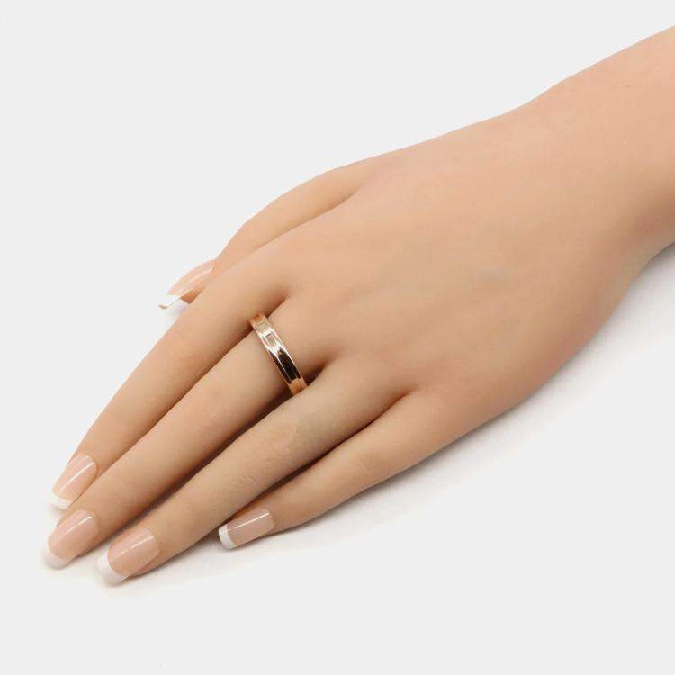 Pre Owned Bvlgari B.Zero1 1-Band 1 18K Rose Gold Ring EU 64