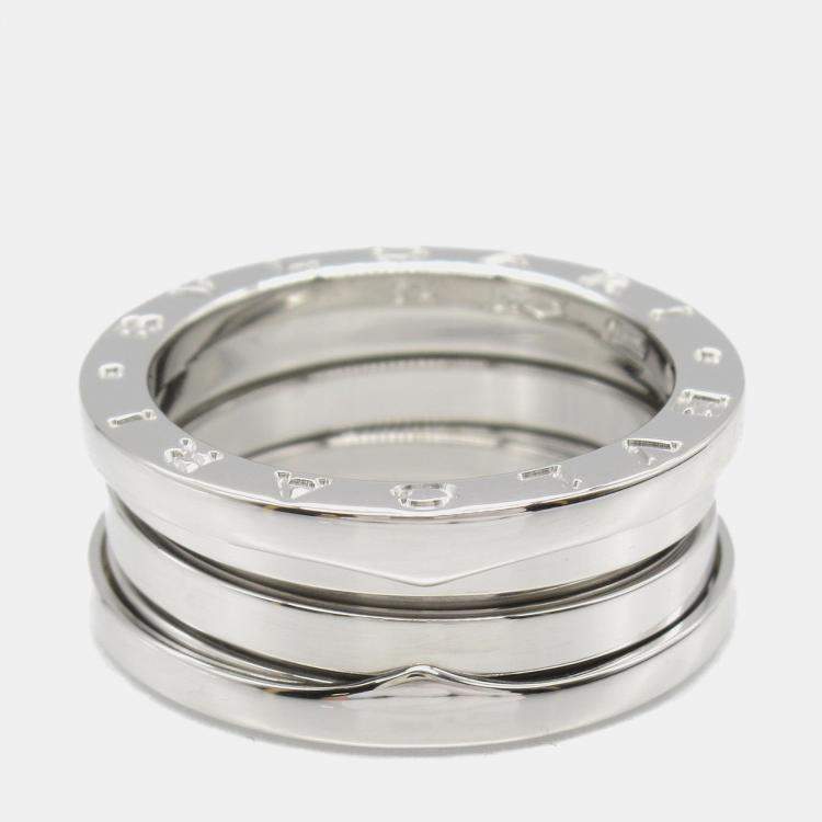 Pre Owned Bvlgari B.Zero118K White Gold  Ring EU 54