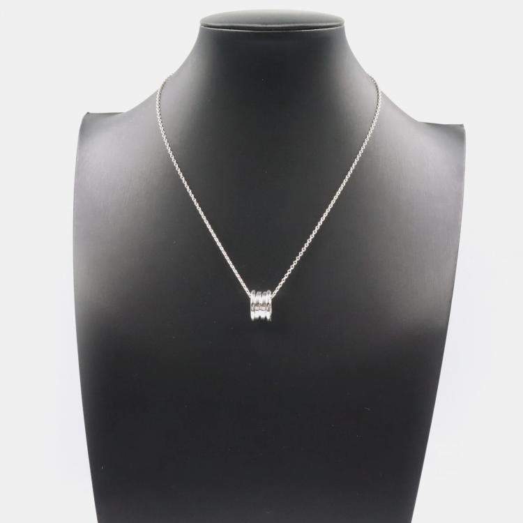 Pre Owned Bvlgari B.Zero1 18K White Gold Necklace