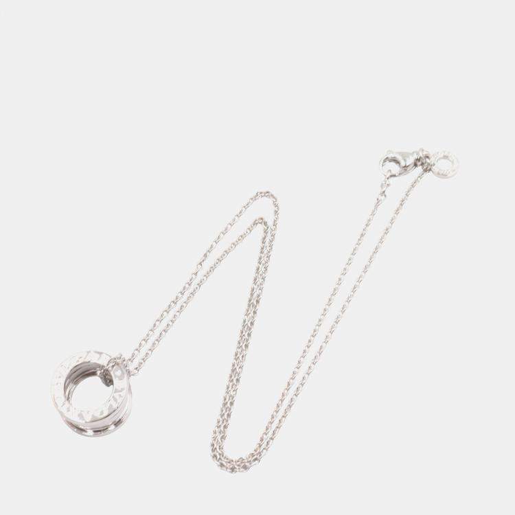 Pre Owned Bvlgari B.Zero1 18K White Gold Necklace