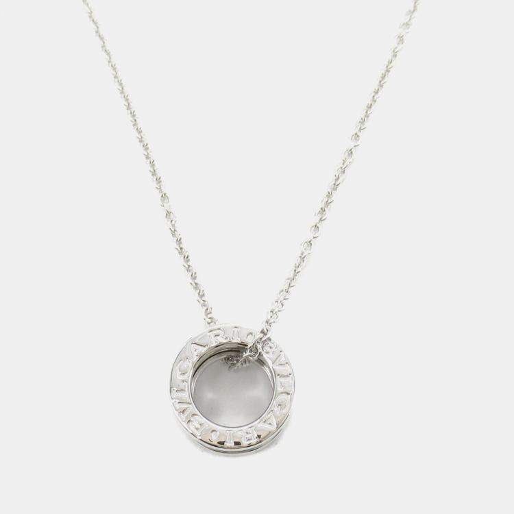 Pre Owned Bvlgari B.Zero1 18K White Gold Necklace