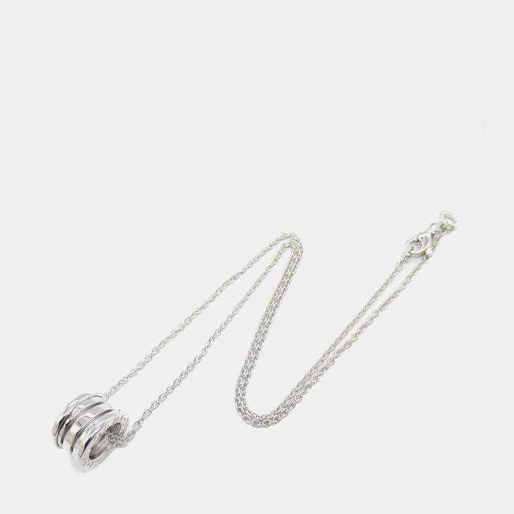 Pre Owned Bvlgari B.Zero1 18K White Gold Necklace